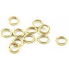 Light Gold Uzavřené spojovací kroužky z nerezové oceli - 1Ks - 3,5 x 0,6 mm
