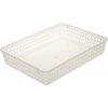 Keeeper plastový košík 37x25x6,4cm transparentný