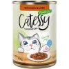 Výhodné balenie Catessy kúsky v želé alebo v omáčke 24 x 400 g - kačica a pečeň v omáčke