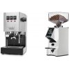 Gaggia Classic E24 BC, stainless steel + Eureka Mignon Specialita Smart, CR white