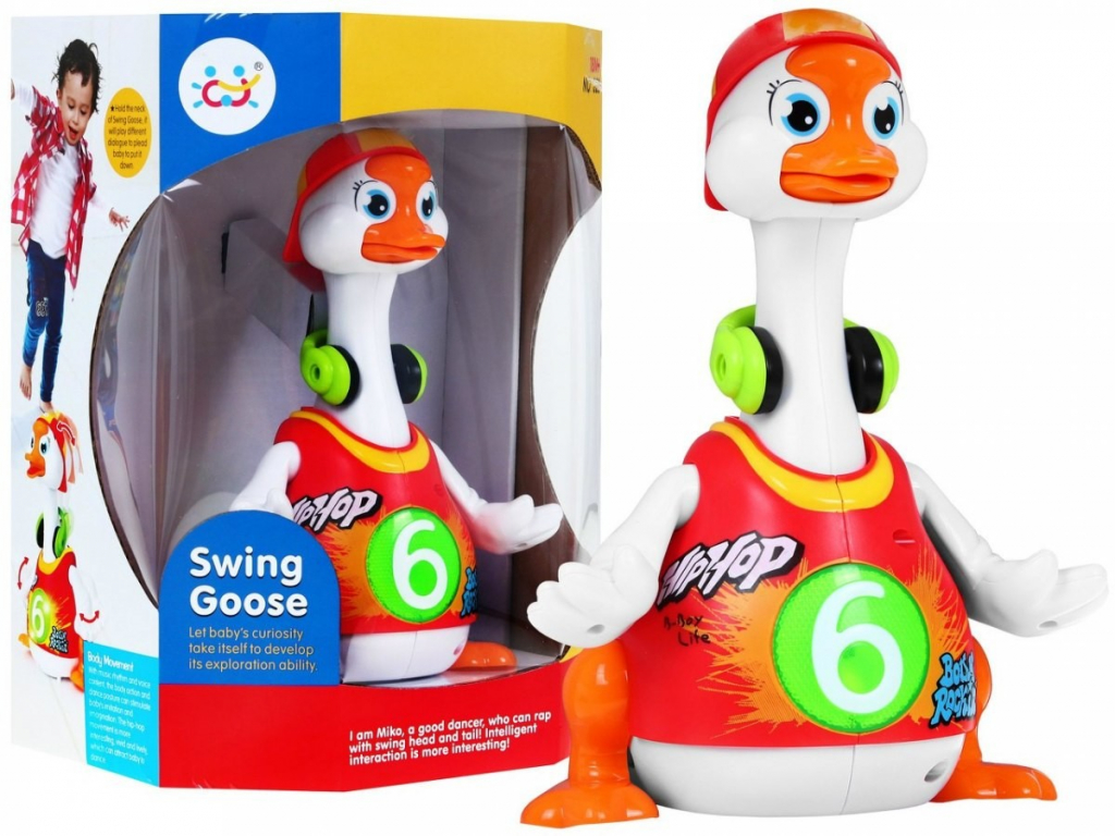 Huile Toys rapujúca hus Swing Goose červená