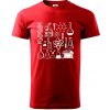Laboratórium - ikony - Klasické pánske tričko vyššej gramáže - 4XL ( Červená )