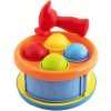 Teddies Zatloukačka a bubínek 2v1 plast s kladívkem