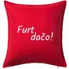 Furt dačo - Vankúš 50x50 - 50x50 - Vrátane výplne ( Červená )