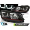 Tuning-tec SVETLOMETY U-LED LIGHT DRL BLACK RED LINE pasuje na VW GOLF 6 08-12