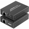 PremiumCord HDMI KVM extender 4K a FULL HD 1080p na 70m s přenosem USB khext70-8