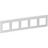 Legrand VALENA LIFE rám 5x (754035) biely/chrom