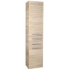 Aqualine VEGA Skrinka vysoká s košom 40x184x31cm, dub platin VG980