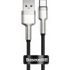 Dátový kábel Baseus CAKF000001 Cafule USB-USB-C 66W 0,25 m čierny