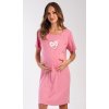 Materská nočná košeľa Lovely lososová