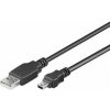PremiumCord Kabel mini USB, A-B, 5pinů, 1m ku2m1a