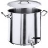 Hrnec ze saténové nerezové oceli s výpusti 50 l | CONTACTO, Seria 2100 inox