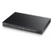 Zyxel GS1900-24HP v2 26-port Gigabit Web Smart PoE Switch, 24x gigabit RJ45, 2x SFP, PoE budget 170 GS190024HPV2-EU0101F