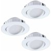 Eglo – SÚPRAVA 3× LED Podhľadové svietidlo 3× LED / 6 W / 230 V