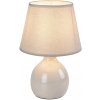 Keramická nočná lampa Ingrid 74076 na čítanie, béžové tienidlo