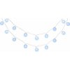 MagicHome Vianoce Reťaz MagicHome Cottonball, White, 16x LED studená biela, IP20, jednoduché svietenie, osvetlenie, L-3 m