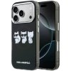 Karl Lagerfeld IML Choupette Trio Watercolor MagSafe púzdro pre iPhone 17 Pro, čierne