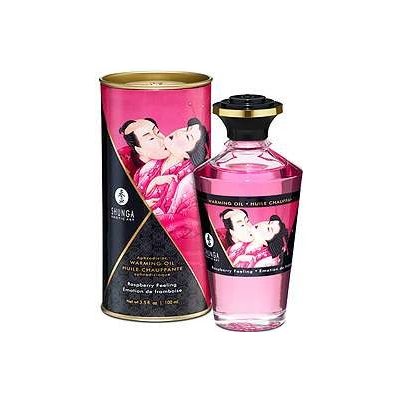 Afrodiziakálny hrejivý olej Shunga Aphrodisiac Warming Oil Raspberry Feeling 100 ml