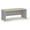 Kancelársky písací stôl PRIMO GRAY, 180x80 cm, sivá/breza
