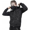 mikina s kapucňou DEVIL FASHION Punk Čierna S