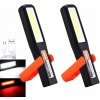 2ks SILNÁ BATERKA BATERKA AKUMULÁTOROVÁ LED COB HAK MAGNET USB