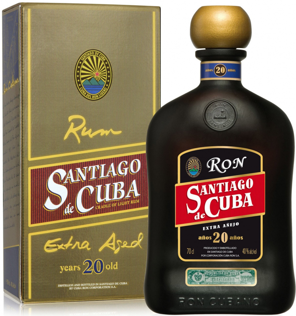 Santiago de Cuba 20y Extra Anejo 40% 0,7 l (kartón)