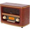 Retro sieťové rádio FM Bluetooth 5.0 Adler AD1187, pamäť na 30 staníc