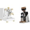 Lelit Bianca PL162T V3, white + Eureka Mignon Single Dose PRO, Chrome & Oak