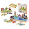 Viga Toys VIGA Drevené vzdelávacie puzzle Vzdialenosti 2v1