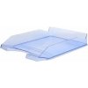 Odkladač, plastový, VICTORIA OFFICE, priehľadný modrý
