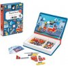 Janod Magnetická kniha skladačka Požiarnici Magnetibook