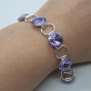 Náramok Swarovski elements 12mm rivoli fialový - Violet