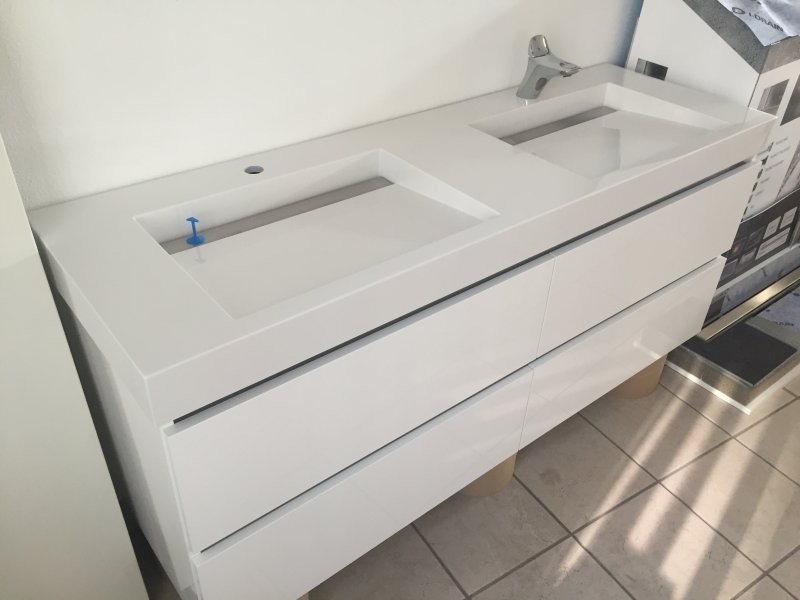 Swing umývadlo 150cm so žľabom I-Drain + skrinka pod umývadlo, biela lesklá  SW.ST.03 gloss white od 2 002,6 € - Heureka.sk