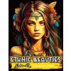 Ethnic Beauties Coloring Book