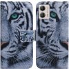 Peňaženkové kožené puzdro na Motorola Moto G13 / G23 / G53 5G - Tiger