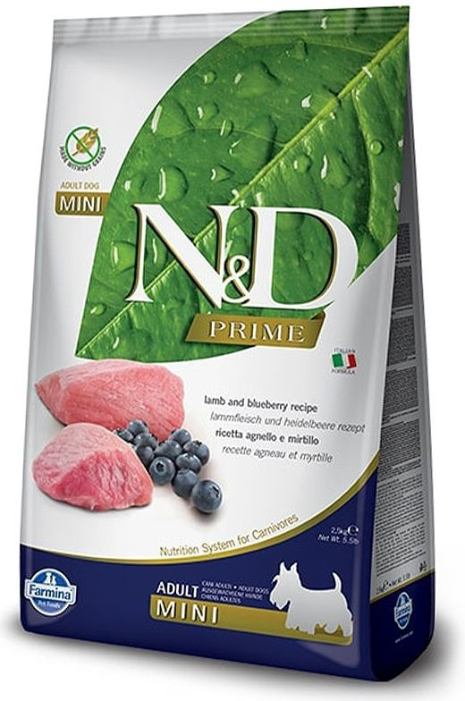 N&D Prime Dog GF Adult Mini Lamb & Blueberry 7 kg