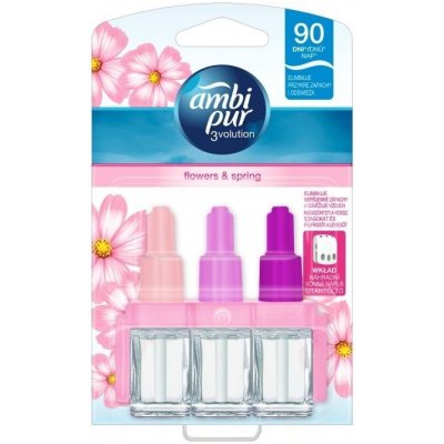 Ambi Pur 3 Volution flowersSpring elektrický osvěžovač náplň 3 x 20 ml