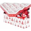 Gule MagicHome Vianoce, so stromčekmi, 6 ks, 7,5 cm, červeno/biele, na vianočný stromček