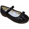 Wojtyłko 3B24420C dievčenské balerínky čierne elegantné topánky s remienkom