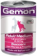 Gemona Dog HP Medium kúsky hovädzie s pečeňou 415 g