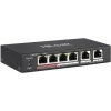 HiLook Powered by HIKVISION switch NS-0106P-35/ 4x port/ 10/100 Mbps RJ45 ports PoE / 2x 100 Mbps uplink