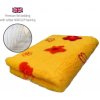 DRYBED Premium Vet Bed Kvety žltý 100 x 75 cm