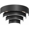 Luminex | Nástenné svietidlo RINGS 2xE27/15W/230V čierna | LU3511