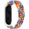 Nastaviteľný pletený remienok pre Xiaomi Mi Band 6 / 5 / 4 / 3, dúhový