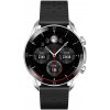 GARETT Smartwatch V10 Silver-black leather Inteligentné hodinky