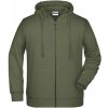 James&Nicholson Pánska mikina JN8026 Olive S