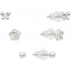 MOISS Hravá sada stříbrných náušnic E0004876 (3 páry náušnic)