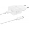 Nabíjačka Samsung EP-T2510XWEGEU 25W SFC GaN s káblom USB-C - biela