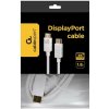 Gembird kábel DisplayPort (M/M), 4K, 1.8 m, biely CC-DP2-6-W