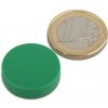 Neodymový kotoučový magnet KT-22-06-P zelený